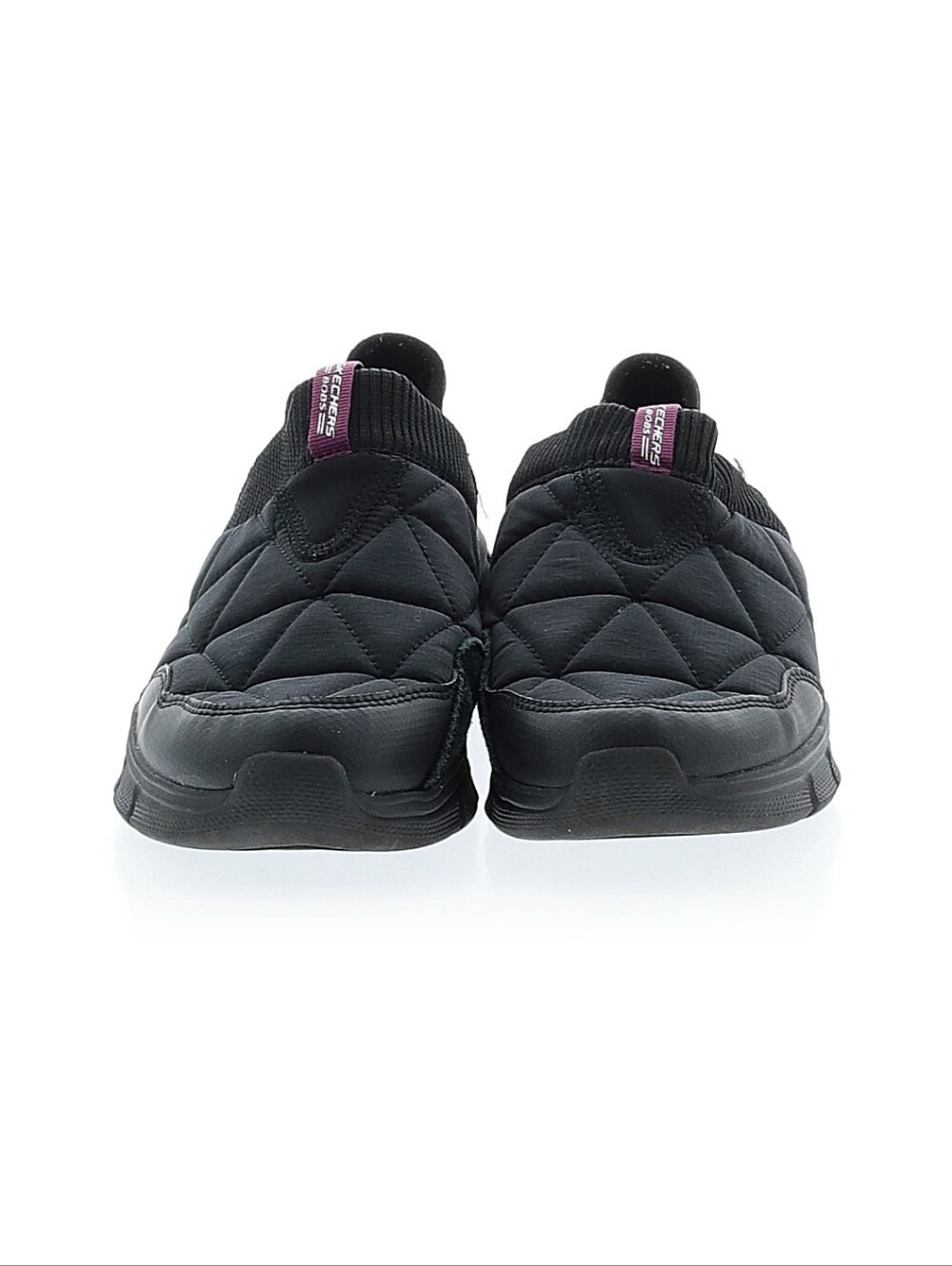 Skechers Slip-On Quilted Black Athletic Shoe - Picture 2 of 2